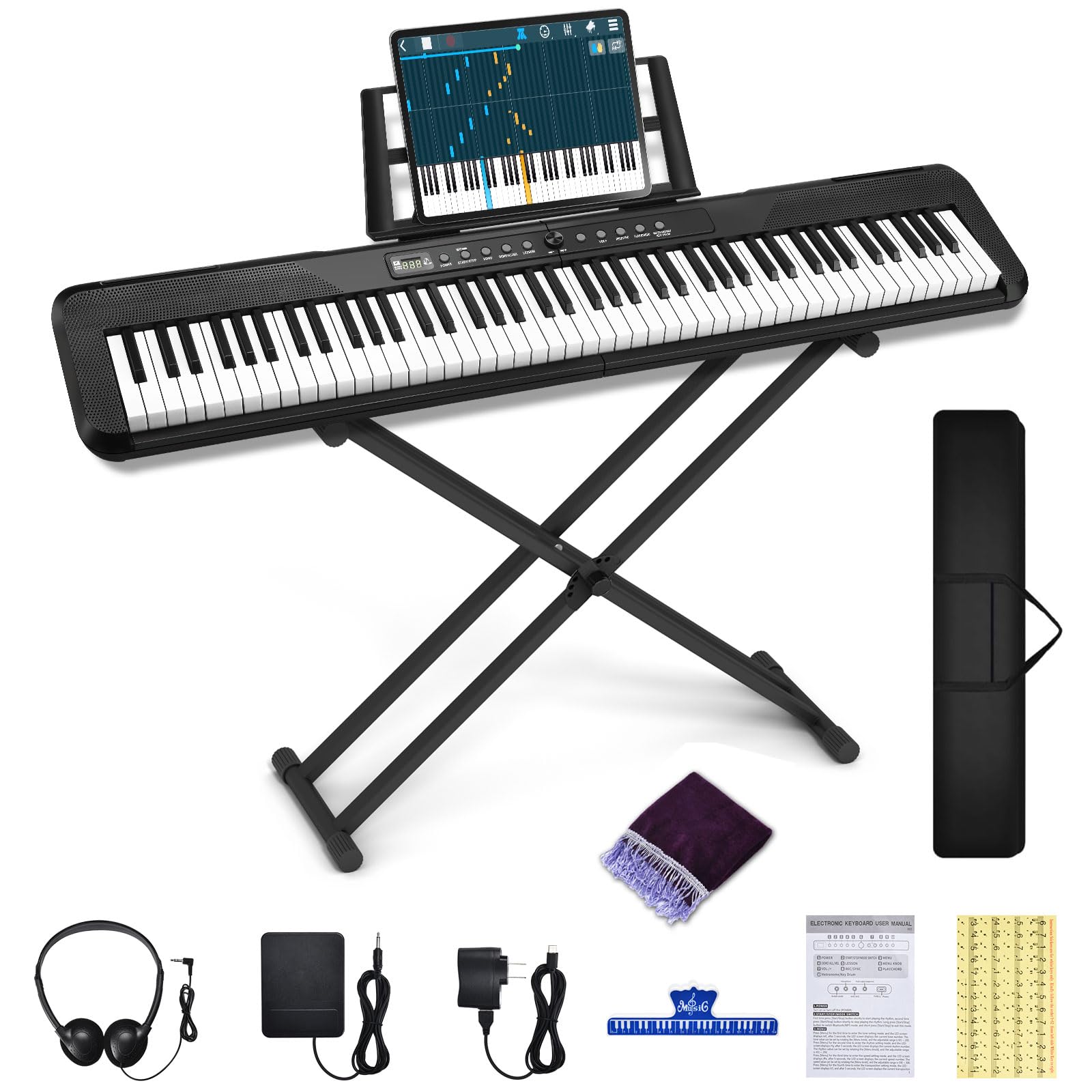 電子ピアノ Electronic Piano, 88 Keys Amazon.com: 88 Key Digital Piano, Electronic Keyboard Piano with